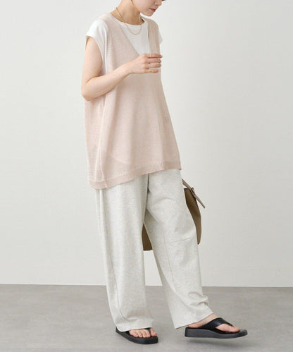 條紋毛線針織馬甲