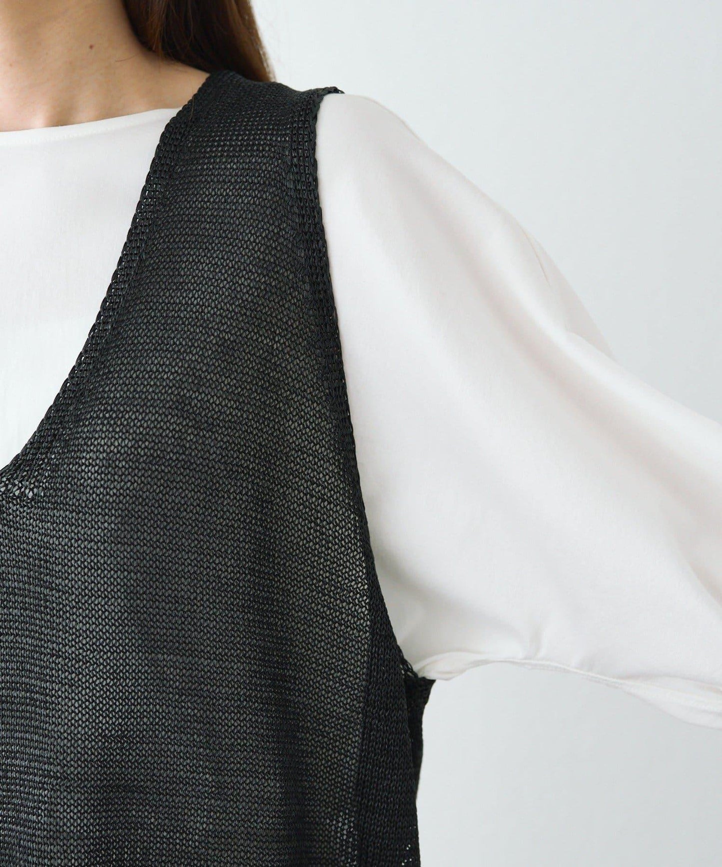 條紋毛線針織馬甲