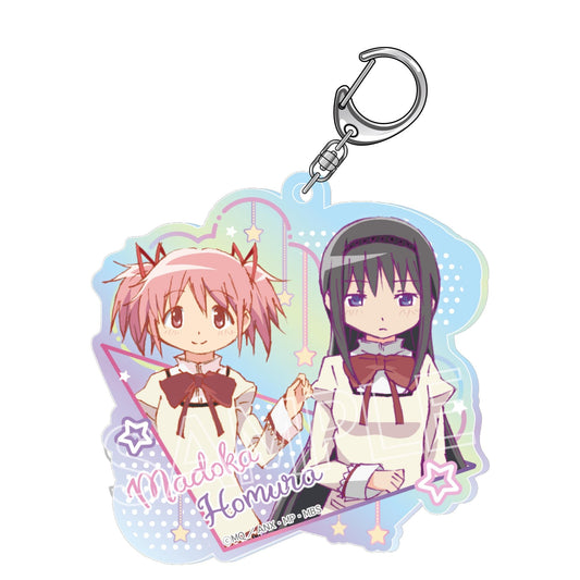 《魔法少女小圓》_閃耀系列 極光亞克力鑰匙扣 曉美&背景