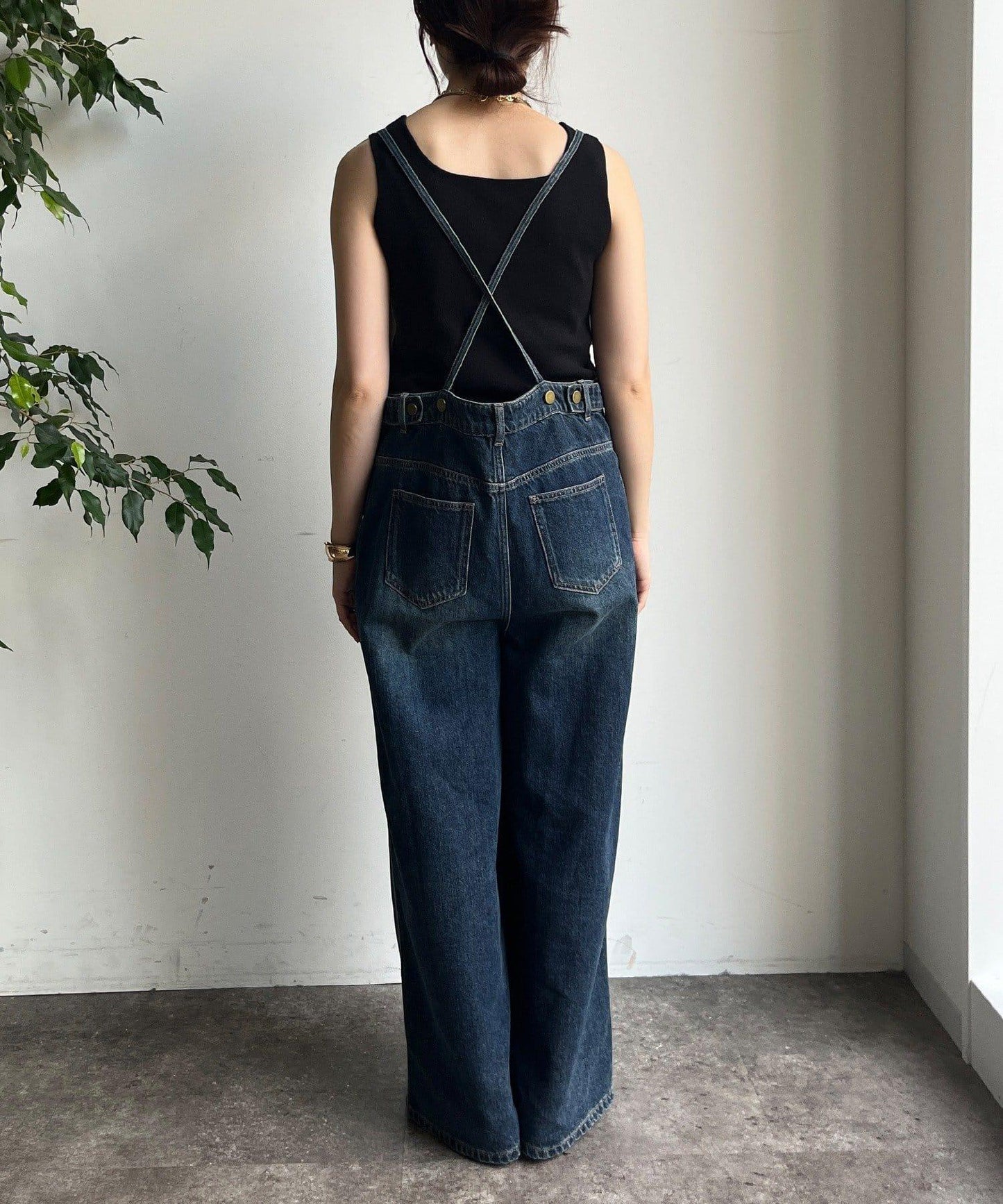 【限定】牛仔連體褲