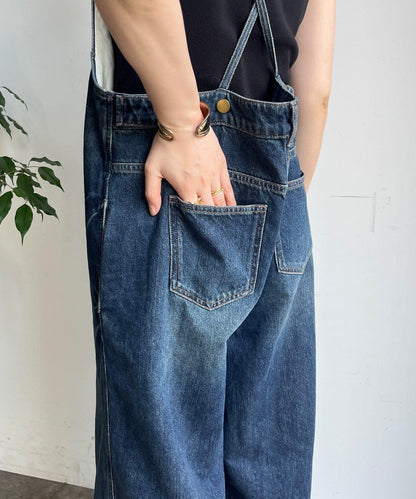 【限定】牛仔連體褲