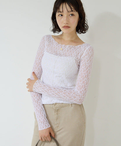 【La nature linge】全新蕾絲T恤