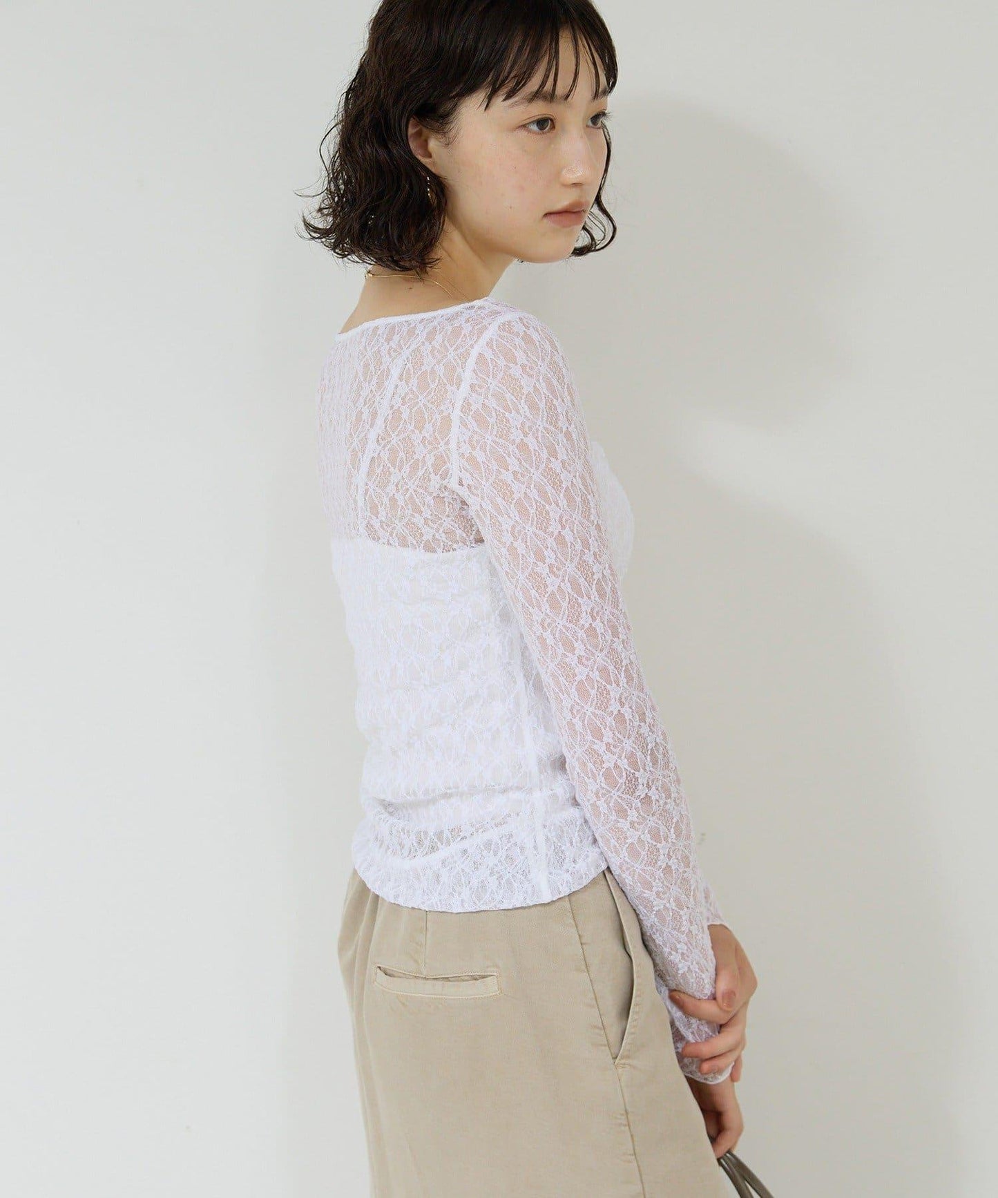 【La nature linge】全新蕾絲T恤