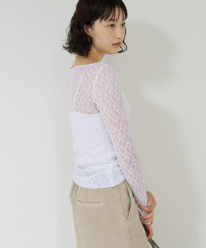 【La nature linge】全新蕾絲T恤