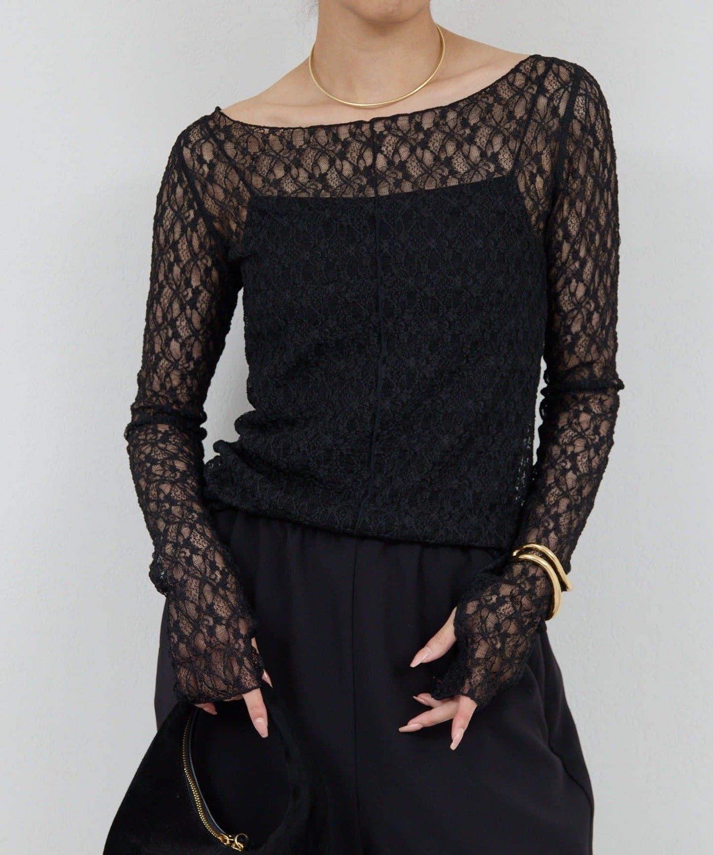【La nature linge】全新蕾絲T恤