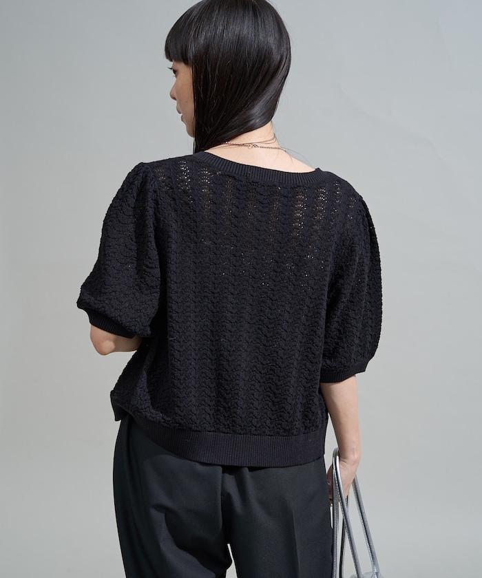 透視編織 珠片刺繡 夏季針織開衫