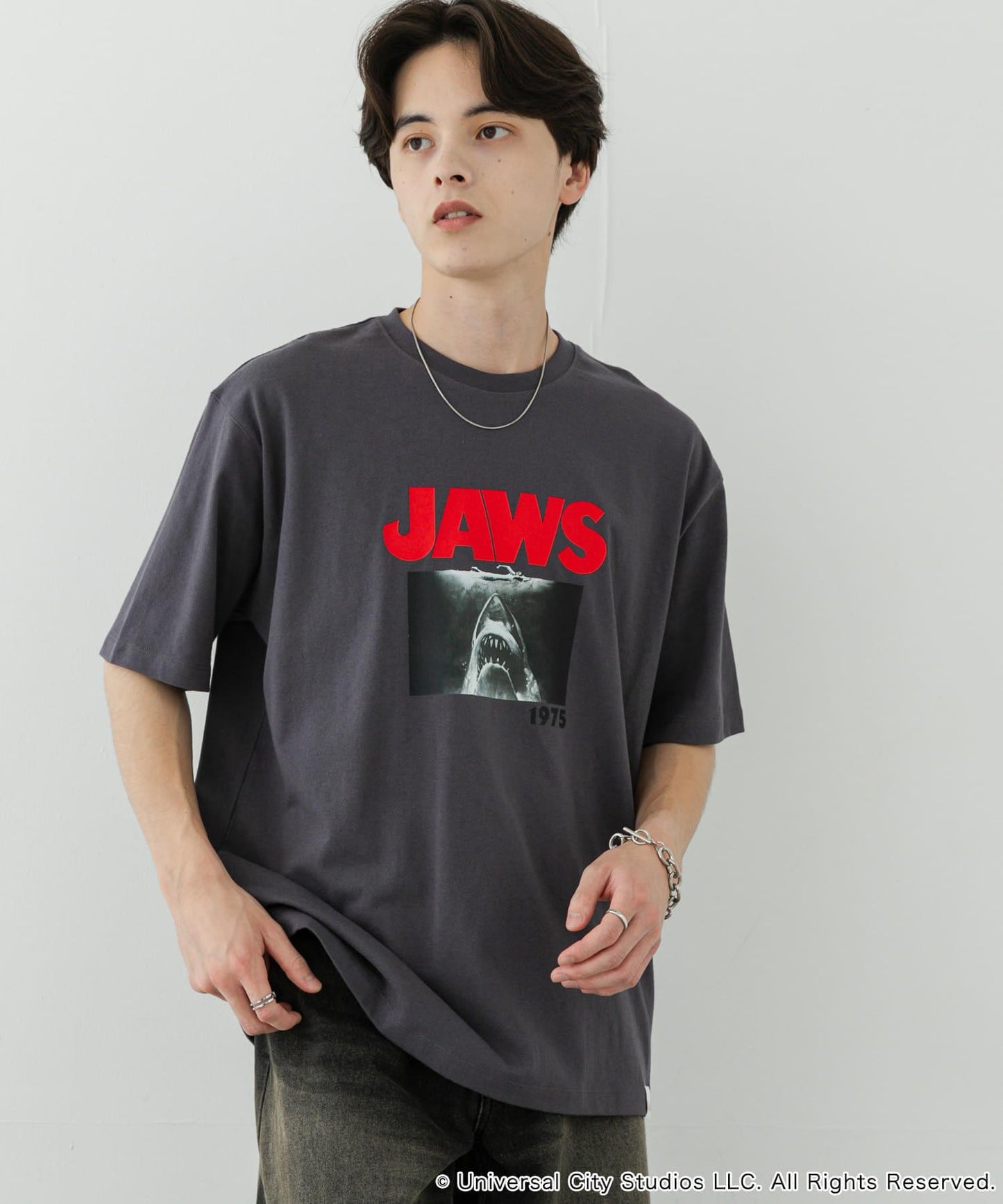 【特別】SENSE OF PLACE×JAWS 印花T恤/B