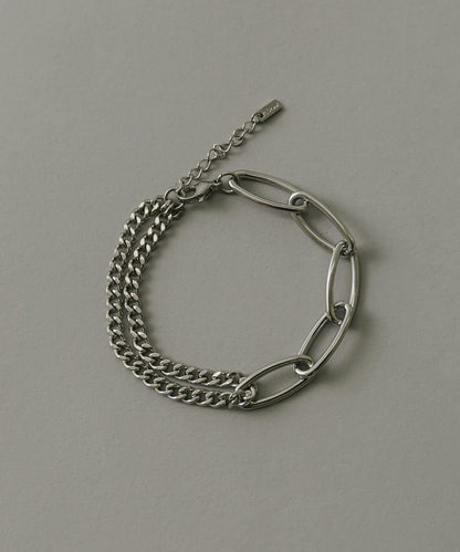 不鏽鋼橢圓鏈條拼接手鍊