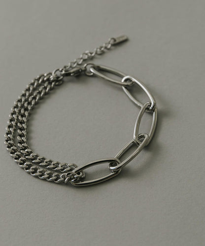 不鏽鋼橢圓鏈條拼接手鍊