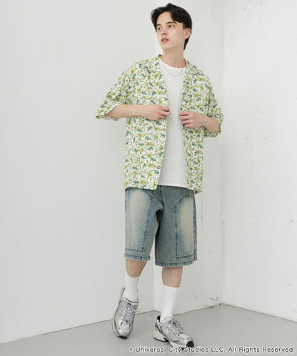 『聯名』JAWS×SENSE OF PLACE 全印花開領襯衫