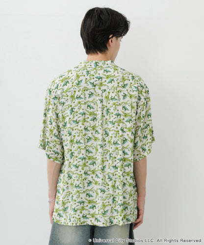 『聯名』JAWS×SENSE OF PLACE 全印花開領襯衫