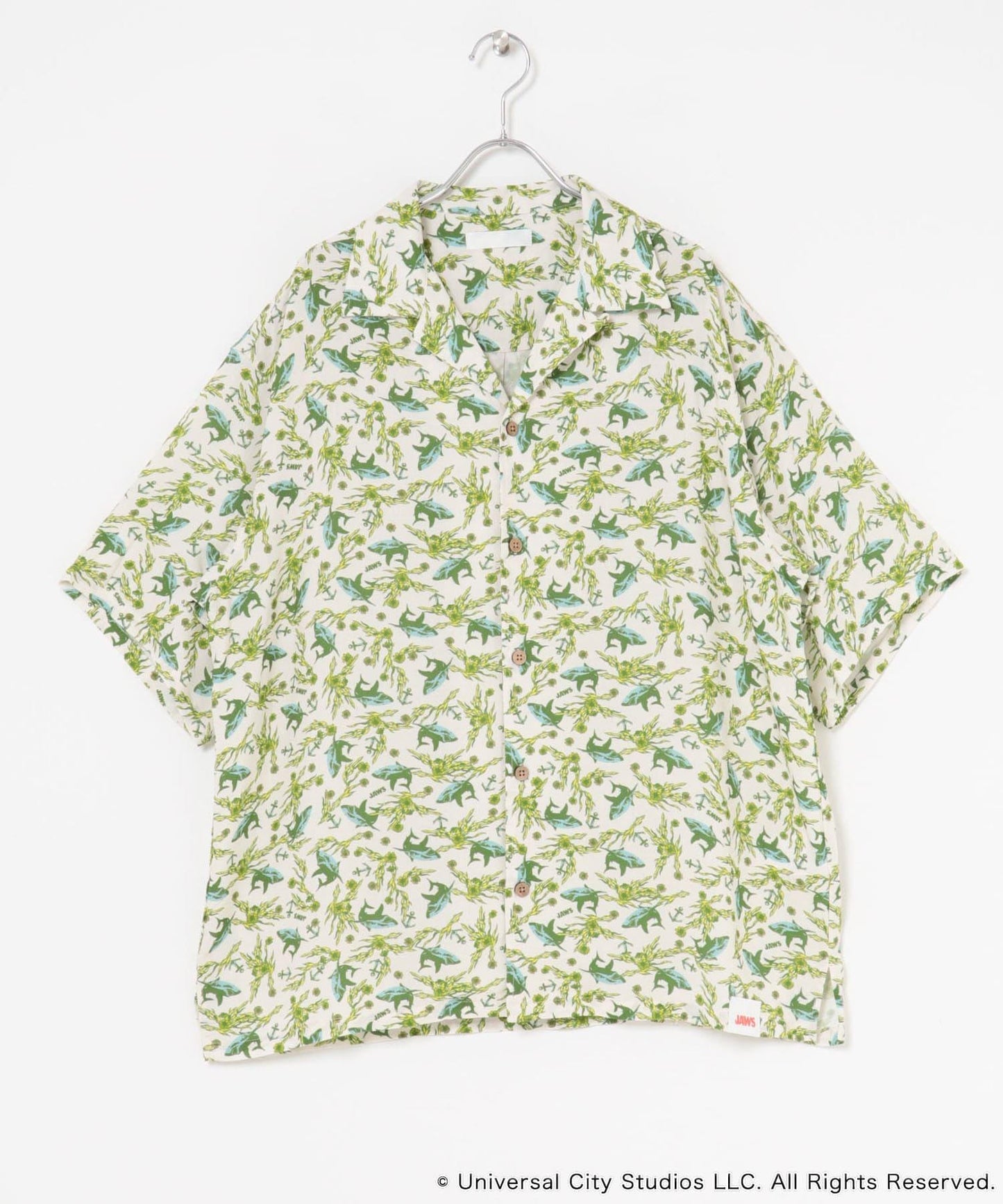 『聯名』JAWS×SENSE OF PLACE 全印花開領襯衫