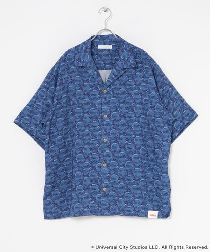 『聯名』JAWS×SENSE OF PLACE 全印花開領襯衫