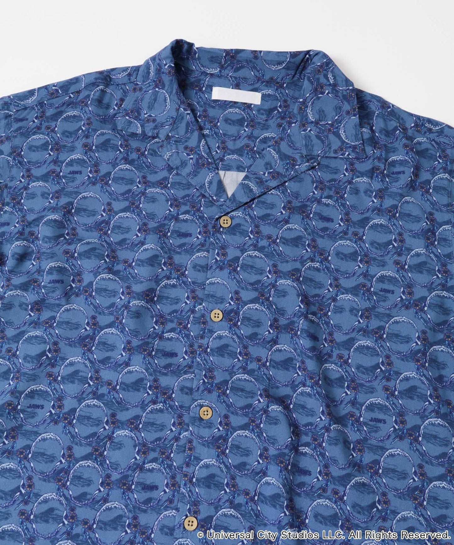 『聯名』JAWS×SENSE OF PLACE 全印花開領襯衫