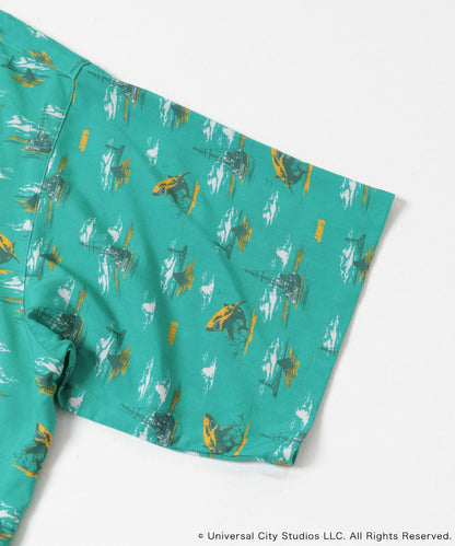 『聯名』JAWS×SENSE OF PLACE 全印花開領襯衫