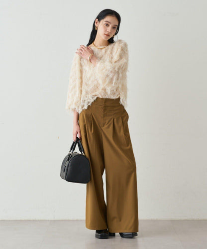 【Loungedress】提花羽毛襯衫