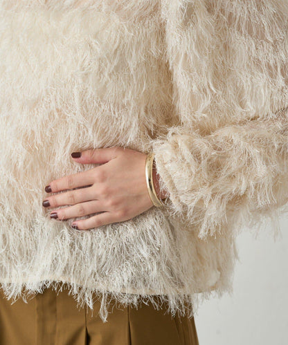 【Loungedress】提花羽毛襯衫