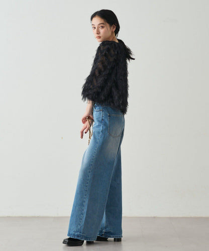 【Loungedress】提花羽毛襯衫