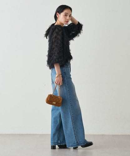 【Loungedress】提花羽毛襯衫