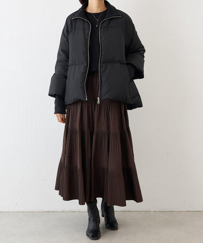 拉鍊喇叭褲羽絨服