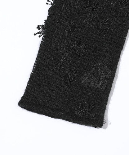 3D刺繡 針織開衫 / 透明針織