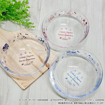 《小鯊魚去遊鄉村》×《三麗歐》_玻璃碗_紫色