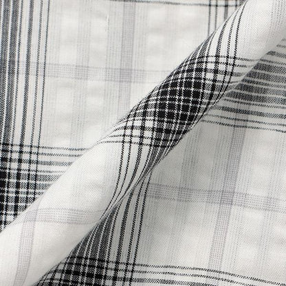 【純棉100%】格紋無袖抽繩襯衫