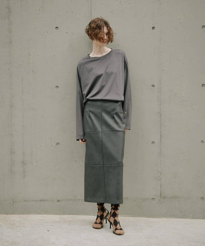 【CEPIE./塞皮艾】皮質裙