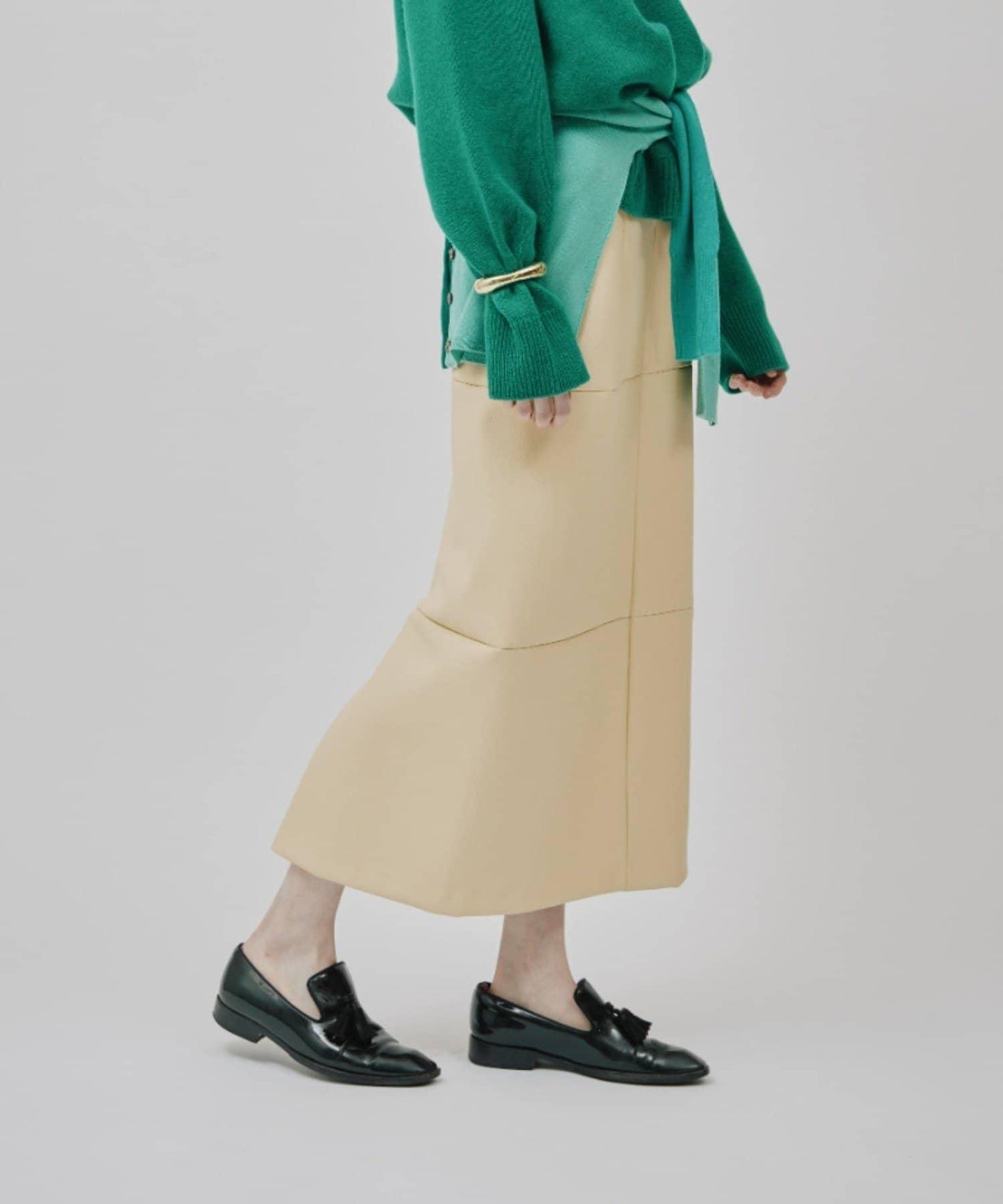 【CEPIE./塞皮艾】皮質裙