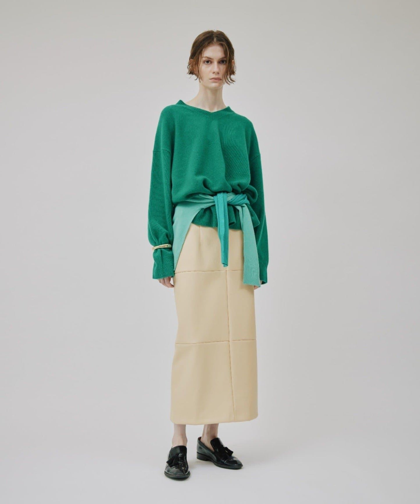 【CEPIE./塞皮艾】皮質裙