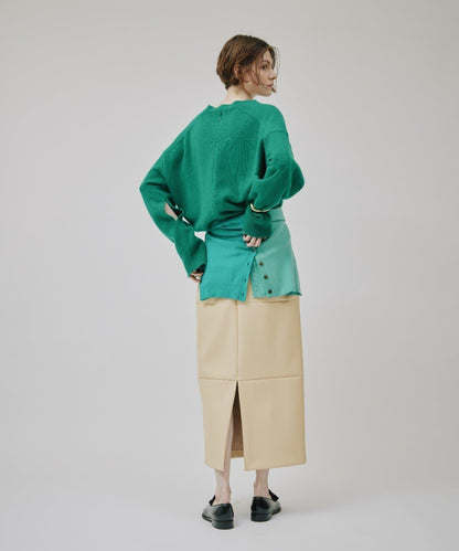 【CEPIE./塞皮艾】皮質裙