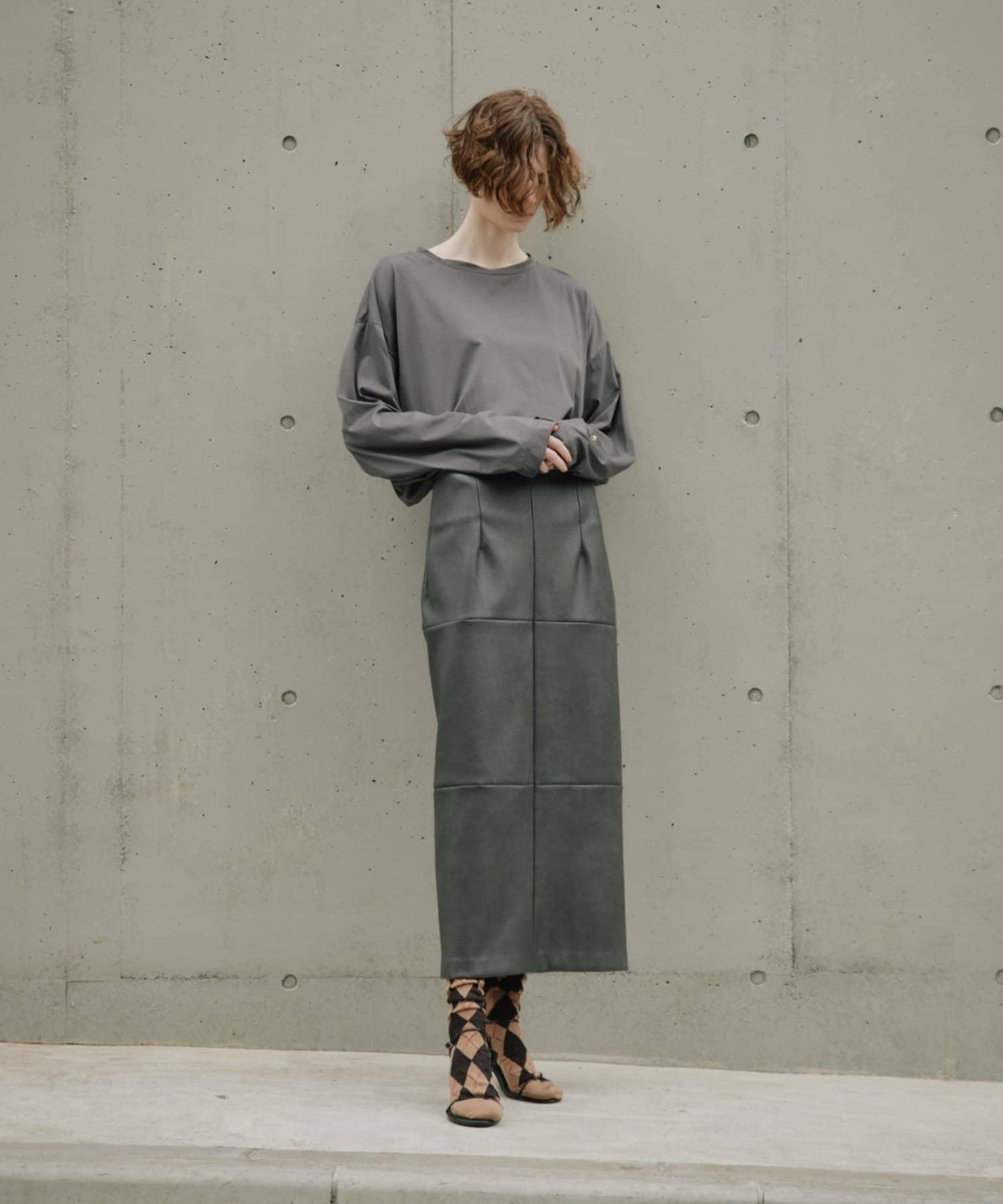 【CEPIE./塞皮艾】皮質裙