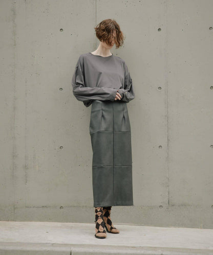 【CEPIE./塞皮艾】皮質裙