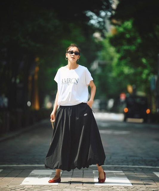 法式短袖T恤 半身裙套裝