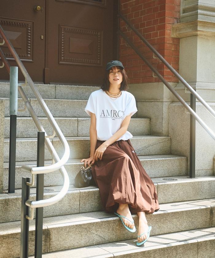 法式短袖T恤 半身裙套裝