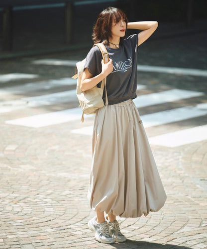 法式短袖T恤 半身裙套裝