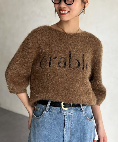 絨毛標誌JQ針織衫