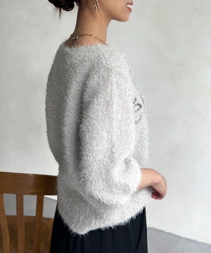 絨毛標誌JQ針織衫