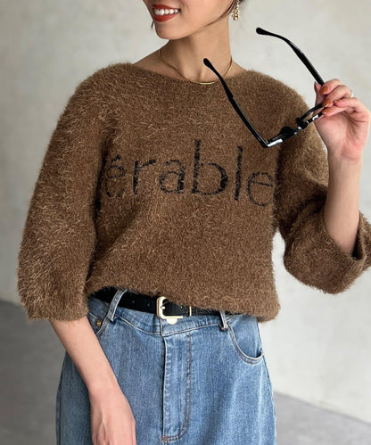 絨毛標誌JQ針織衫