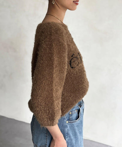 絨毛標誌JQ針織衫