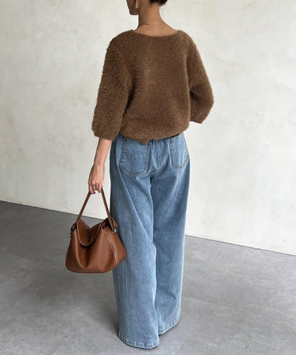 絨毛標誌JQ針織衫