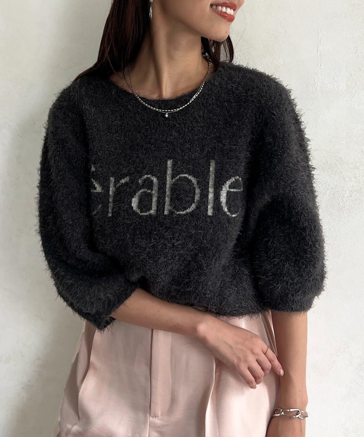 絨毛標誌JQ針織衫