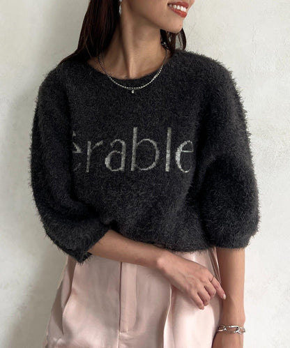 絨毛標誌JQ針織衫