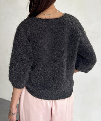 絨毛標誌JQ針織衫