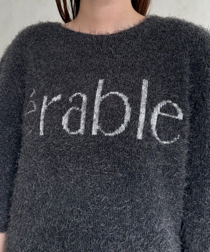 絨毛標誌JQ針織衫