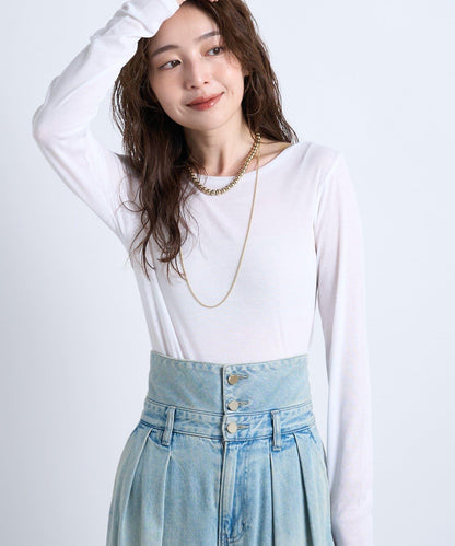 【La boutique BonBon】前後兩穿透視針織衫