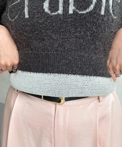 絨毛標誌JQ針織衫