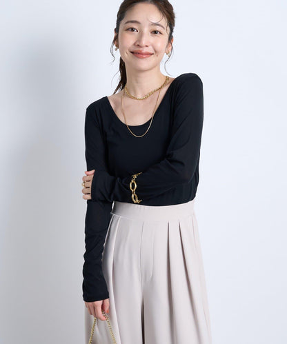 【La boutique BonBon】前後兩穿透視針織衫