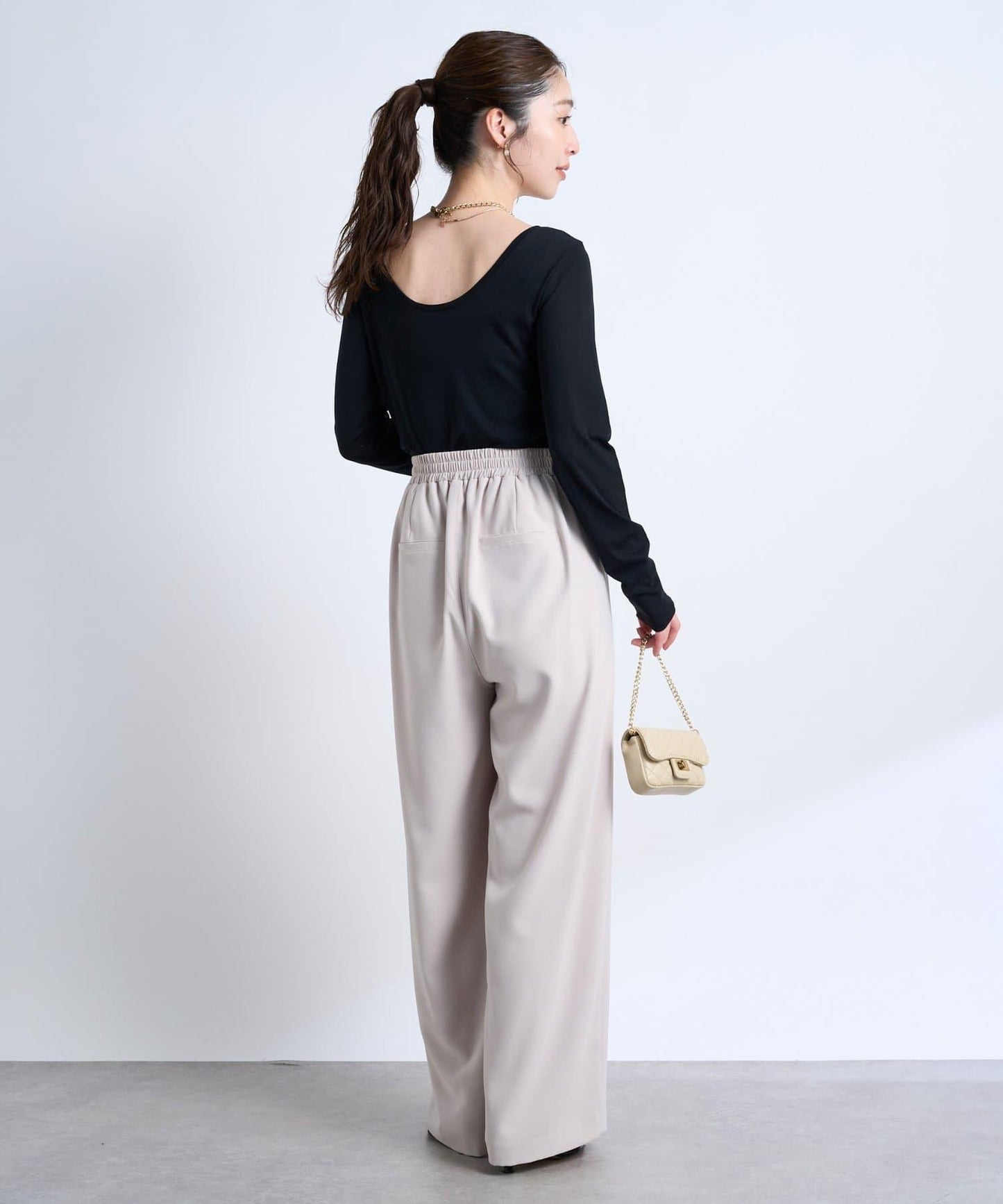 【La boutique BonBon】前後兩穿透視針織衫