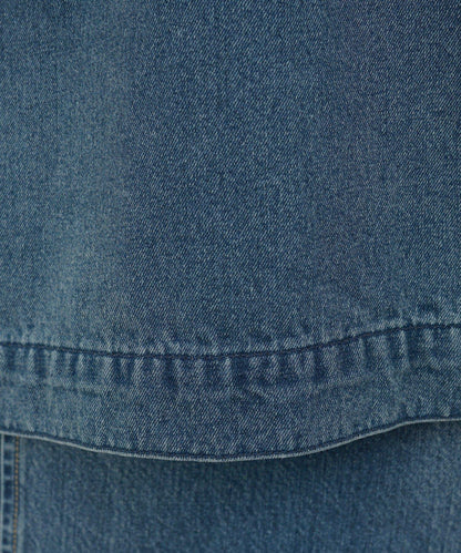 【豌豆】牛仔拉鍊襯衫